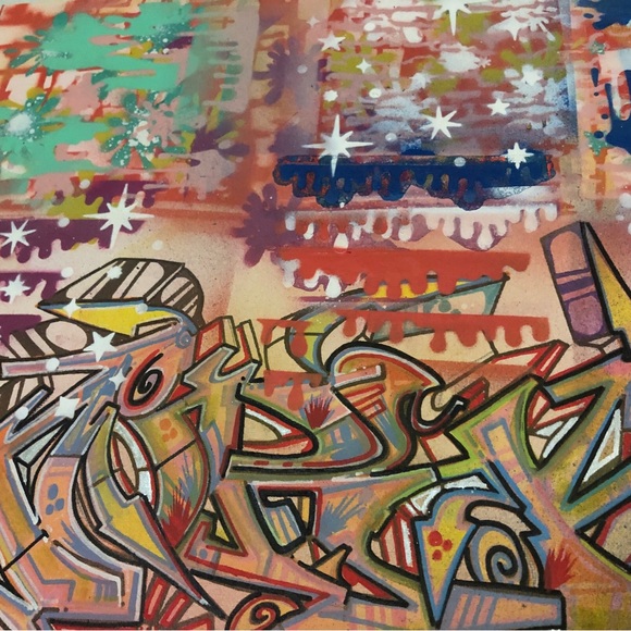 GRAFFITI ART ORIGINAL HAND PAINTED CANVAS - Picture 4 of 7